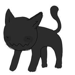male sleeping smile solo tail tall the_battery_is_empty domestic_cat felid feline felis mammal monster 1:1 animated animated_gif short_playtime