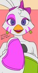 anthro beak big_breasts breasts clothed clothing duo ear_piercing female genitals huge_breasts humanoid_genitalia humanoid_penis looking_at_viewer machine male open_mouth pasties penis piercing sex simple_background text creatiffy five_nights_at_freddy's five_nights_at_freddy's:_security_breach scottgames steel_wool_studios glamrock_chica animatronic avian bird chicken galliform gallus_(genus) humanoid phasianid robot animated digital_media_(artwork) english_text hi_res short_playtime