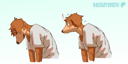anthro blush bodily_fluids clothing male open_mouth solo sweat topwear naughty_borzoi smell_(mucknagabe) joseph_(mucknagabe) border_collie canid canine canis collie domestic_dog herding_dog mammal pastoral_dog sheepdog hi_res