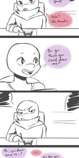 2019 absurd_res anthro artist blush chair clothed clothing comic computer creating_art dialogue donatello_(tmnt) duo_focus english_text flying_sweatdrops group hi_res holding_object inkyfrog laptop male open_mouth open_smile paper partially_colored pencil_(object) purple_eyes raphael_(tmnt) red_eyes reptile scalie shell silhouette simple_background sitting smile speech_bubble sweat sweatdrop table teenage_mutant_ninja_turtles text turtle white_background
Rating: Safe
Score: 1
User: JAKXXX3
Date: March 18, 2019 2019 absurd_res anthro artist blush chair clothed clothing comic computer creating_art dialogue donatello_(tmnt) duo_focus english_text flying_sweatdrops group hi_res holding_object inkyfrog laptop male open_mouth open_smile paper partially_colored pencil_(object) purple_eyes raphael_(tmnt) red_eyes reptile scalie shell silhouette simple_background sitting smile speech_bubble sweat sweatdrop table teenage_mutant_ninja_turtles text turtle white_background
Rating: Safe
Score: 1
User: JAKXXX3
Date: March 18, 2019