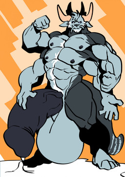 4_arms 4_pecs abs anthro balls barbel_(anatomy) beard big_balls big_penis bodily_fluids cum excessive_cum excessive_genital_fluids facial_hair flexing fluffy fluffy_tail genital_fluids genitals gesture glans hand_on_penis horn huge_balls huge_penis humanoid_genitalia humanoid_penis hyper hyper_balls hyper_genitalia hyper_penis leaking_cum male markings merging multi_arm multi_limb multi_pecs muscular muscular_arms muscular_legs muscular_male nipples pecs penis smile solo striped_markings striped_tail stripes tail tail_markings transformation vein veiny_penis trencalos binturong bovid bovine canid canine canis cattle domestic_dog felid goo_creature hybrid mammal pantherine snow_leopard viverrid comic hi_res
