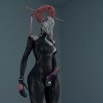 balls breasts erection genitals gynomorph halo intersex masturbation not_furry penile penile_masturbation penis simple_background small_breasts solo unusual_anatomy unusual_genitalia unusual_penis wide_hips dirtystigma digital_extremes tencent warframe trinity_(warframe) trinity_strega alien humanoid tenno 1:1 2016 3d_(artwork) digital_media_(artwork)