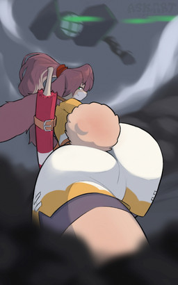anthro biped bottomwear brown_body brown_fur brown_hair brown_tail butt clothed clothed_anthro clothed_female clothing female fully_clothed fully_clothed_anthro fully_clothed_female fur green_eyes hair looking_at_viewer looking_back looking_back_at_viewer low-angle_view rear_view smile solo tail topwear askart star_wars star_wars_visions lop_(star_wars_visions) lagomorph leporid mammal rabbit 2025 5:8 absurd_res digital_media_(artwork) hi_res