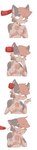 anthro breasts duo ear_penetration female fur mindfuck mottled nipples penetration piebald chewybun kenshi_(character) calico_cat domestic_cat felid feline felis mammal absurd_res hi_res long_image tall_image