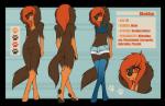 animal_genitalia anthro balls biped bottomwear brown_body brown_fur butt casual_nudity clothed clothing crossdressing denim denim_clothing digitigrade feet femboy floppy_ears front_view fully_sheathed fur genitals gloves_(marking) hair hindpaw leg_markings legwear long_ears long_hair looking_at_viewer male markings multiple_angles nude off/on orange_eyes orange_hair pawpads paws rear_view red_hair sheath shirt shorts smile socks_(marking) solo stockings tank_top topwear wide_hips teil arwyn_(bleddyn) bird_dog canid canine canis domestic_dog gordon_setter hunting_dog mammal setter 2013 alpha_channel bust_portrait hi_res model_sheet portrait