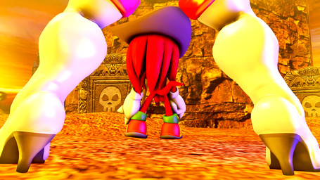 anthro balls bone clothing cowboy_hat duo female genitals hat headgear headwear humanoid_genitalia humanoid_penis larger_female male penis pose pumpkin_hill rear_view size_difference skull small_balls small_penis smaller_male thick_thighs rocketspuff kabalmystic_(modeler) sega sonic_the_hedgehog_(series) knuckles_the_echidna rouge_the_bat rouge_the_werebat bat echidna mammal monotreme werebat werecreature 16:9 3d_(artwork) digital_media_(artwork) hi_res widescreen