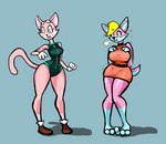 alternate_costume anthro clothing clothing_swap dress duo female footwear grey_background inflatable latex one-piece_swimsuit pink_clothing pink_dress shoes simple_background swimwear tail tight_clothing tight_dress aygee super_planet_dolan shima_luan sofi_(aygee) animate_inanimate canid canine canis domestic_cat domestic_dog felid feline felis husky living_inflatable living_latex mammal nordic_sled_dog spitz 2016 digital_media_(artwork)