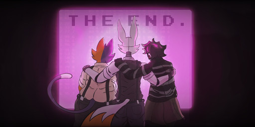 alternate_universe anthro back_pockets belt black_background black_hair bodily_fluids bottomwear cheek_markings cheek_tuft clothing collared_shirt dress_shirt ending facial_markings facial_tuft female folds fur gloves group hair hand_on_another's_back hands_on_back handwear head_markings head_tuft long_ears looking_at_screen looking_away lowered_tail machine male markings multicolored_body multicolored_fur overweight overweight_female pants pattern_clothing puppet raised_tail screen segmented_body shirt simple_background sleeves striped_clothing stripes suspenders sweater tail tears text topwear trio tuft turtleneck two_tone_body two_tone_fur two_tone_tail vest white_body white_fur jazzydeetective five_nights_at_freddy's five_nights_at_freddy's_2 five_nights_at_freddy's_world scottgames callie_calico lolbit_(fnaf) marionette_(fnaf) animatronic arctic_fox calico_cat canid canine domestic_cat felid feline felis fox humanoid mammal robot true_fox english_text hi_res adopted_(lore) adoptive_sibling_(lore) adoptive_sister_(lore)