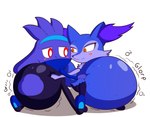 anthro belly belly_expansion belly_squish big_belly blue_body blue_ears blue_nose blue_tail blueberry_inflation blush duo expansion female glorp gurgle_(sound_effect) hand_on_another's_belly hand_on_belly huge_belly hyper hyper_belly inflation looking_at_another male motion_lines onomatopoeia orange_eyes purple_nose red_eyes rumbling_stomach simple_background sitting smile smiling_at_another sound_effects squish swelling tail text white_background hedgehogstew nintendo pokemon braixen generation_6_pokemon generation_8_pokemon pokemon_(species) raboot 2022 cel_shading digital_media_(artwork) hi_res shaded