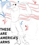 american_flag flag flexing male muscular muscular_male solo united_states_of_america shutupjen war-bird aaron_(war-bird) accipitrid accipitriform avian bald_eagle bird eagle sea_eagle absurd_res hi_res