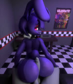2023 3d_(artwork) 3d_animation animated anthro balls bangs bedroom_eyes big_breasts big_ears big_penis bonnie_(cally3d) bonnie_(fnaf) bow_tie breasts buckteeth butt checkered checkered_floor crossgender crt digital_media_(artwork) duo electronics eyelashes eyeshadow female female_on_human fingers first_person_view five_nights_at_freddy's fredina's_nightclub furniture genitals glowing glowing_eyes hi_res high_framerate hot_dogging human human_on_anthro interspecies lagomorph leporid looking_at_viewer looking_back loop makeup male male/female mammal mtf_crossgender multicolored_body narrowed_eyes no_sound on_sofa open_mouth penile penis pink_eyes poster purple_body rabbit red_eyeshadow scottgames seductive setrixart sex short_playtime sofa static tail tail_motion tailwag teeth two_tone_body vcr webm