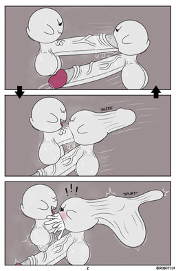 balls big_balls big_penis bodily_fluids cum cum_in_mouth cum_inside duo exclamation_point genital_fluids genitals humanoid_genitalia humanoid_penis male male/male penis precum small_but_hung vein veiny_penis c4tt0 mario_bros nintendo boo_(mario) comic hi_res