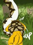 2017 2_tails 3:4 ambiguous_gender anthro biped brown_body brown_scales canid canine coiling comic detailed_background digital_media_(artwork) dipstick_tail duo exclamation_point feral fluffy fluffy_tail forest fox fur jungle larger_ambiguous leshana male mammal markings multi_tail multicolored_body multicolored_fur multicolored_scales multicolored_tail nude outside plant rear_view reptile scales scalie shrub signature size_difference smaller_male snake tail tail_markings tan_body tan_scales tree two_tone_body two_tone_fur two_tone_tail vellum vines white_body white_fur white_scales white_tail yellow_body yellow_fur yellow_scales yellow_tail
