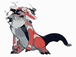 ambiguous_gender biped bipedal_feral feral fire solo keroreud nintendo pokemon generation_9_pokemon pokemon_(species) skeledirge absurd_res hi_res