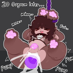 4_toes abdominal_bulge anal anal_penetration anthro anus arms_tied balls bdsm belly bent_legs blush bodily_fluids bondage bound buckteeth bulge butt chastity_cage chastity_cage_only chastity_device chastity_device_only collar collar_only collar_tag cum cum_drip cum_in_ass cum_inflation cum_inside cum_on_penis cum_while_chaste cumshot dripping duo ejaculation erection feet fingers foot_focus fur genital_fluids genitals hair hands_tied hindpaw inflation leaking leaking_cum leaking_penis legs_up lying male male/male male_penetrated male_penetrating male_penetrating_male moan nude open_mouth organs pawpads paws penetration penile penile_penetration penis pink_chastity_cage plantigrade raised_leg restrained restraints rope rope_bondage sex sex_toy sex_toy_insertion simple_background size_difference slut_collar solo_focus spread_legs spreading stomach submissive teeth text toes wearing_chastity_cage wearing_chastity_device bunymarch42 lagomorph leporid mammal rabbit absurd_res digital_media_(artwork) english_text hi_res