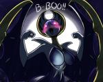 anthro blush breasts featureless_breasts female looking_at_viewer membrane_(anatomy) membranous_wings moon open_mouth pokemorph solo text wings latiar nintendo pokemon generation_7_pokemon legendary_pokemon lunala pokemon_(species) 2019 5:4