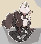 2_horns areola balls big_breasts biped black_eyes blush blush_lines bodily_fluids boob_hat breasts duo female genital_fluids genitals glans handjob heart_symbol horn male male/female motion_lines nude penile penis precum sex sitting sweat sweatdrop white_head partb_(artist) hollow_knight team_cherry hornet_(hollow_knight) the_knight_(hollow_knight) arthropod vessel_(species) 2024 digital_media_(artwork) hi_res brother_(lore) brother_and_sister_(lore) incest_(lore) sibling_(lore) sister_(lore)