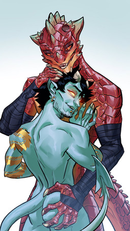 arm_tattoo blue_body butt butt_grab claws dragon_tattoo duo glowing glowing_eyes hair hand_on_butt horn humanoid_pointy_ears male male/male nude orange_eyes pointy_ears red_body red_scales scales simple_background spade_tail spikes spikes_(anatomy) tail tattoo wrapped_arms maxspite dungeons_and_dragons hasbro wizards_of_the_coast lucas_(monoflax) vord dragonborn_(dnd) scalie tiefling 2021 9:16 digital_media_(artwork) hi_res