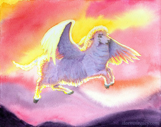 action_pose ambiguous_gender cloud cloven_hooves feathered_wings feathers feral flying fur grey_hooves grey_nose hooves horizontal_pupils light midair mountain open_mouth open_smile pose pupils quadruped shadow side_view sky smile snout solo sun sunlight sunset text white_body white_feathers white_fur white_wings wings wool_(fur) stormslegacy bovid caprine corriedale domestic_sheep mammal sheep 2018 full-length_portrait lighting painting_(artwork) portrait traditional_media_(artwork) traditional_painting_(artwork) traditional_watercolor_(artwork) url watercolor_(artwork)