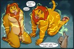 all_fours anthro butt casual_nudity dialogue duo_focus genitals group kneeling magic male male/male nude penis snapping_fingers speech_bubble submissive submissive_male text tongue tongue_out trio pickles-hyena disney the_lion_king mufasa scar_(the_lion_king) simba_(the_lion_king) felid lion mammal pantherine english_text brother_(lore) brothers_(lore) father_(lore) nephew_(lore) parent_(lore) sibling_(lore) son_(lore) uncle_(lore)