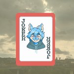 anthro card clothing eyelashes female gaming grin hoodie photo smile smirk smug solo topwear ajicitoart balatro canid canine fox mammal 1:1 digital_media_(artwork) hi_res pixel_(artwork)