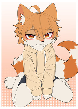 4_toes anthro barefoot blush bottomwear clothed clothed_anthro clothed_male clothing cute_fangs fangs feet fur hair hoodie kemono looking_at_viewer male male_anthro markings shorts sitting solo striped_markings striped_tail stripes tail tail_markings teeth toes topwear wariza young young_anthro young_male terry_fox mammal procyonid raccoon 2025 digital_media_(artwork) hi_res