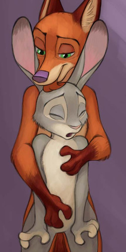 anthro countershading duo eyes_closed featureless_crotch female flat_chested green_eyes grope groping_crotch inner_ear_fluff interspecies licking male male/female nude null open_mouth predator/prey simple_background tongue tongue_out tuft maegsker disney zootopia judy_hopps nick_wilde canid canine fox lagomorph leporid mammal rabbit red_fox true_fox 2016