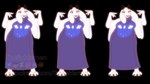 anthro bouncing_breasts breasts claws clothing female fur horizontal_pupils horn jiggle_physics jiggling looking_at_viewer mature_female overweight parody pupils red_eyes robe sliding slightly_chubby smile solo suggestive white_body white_fur wide_hips conditional_dnp thelightsmen me!me!me! undertale undertale_(series) toriel boss_monster_(undertale) bovid caprine mammal 16:9 2d_animation animated loop short_playtime widescreen