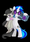 black_hair bow_(feature) bow_tie cutie_mark duo eyewear female hair horn long_hair multicolored_hair purple_eyes simple_background smile stereo sunglasses tail transparent_background two_tone_hair pridark friendship_is_magic hasbro my_little_pony mythology octavia_(mlp) vinyl_scratch_(mlp) earth_pony equid equine horse mammal mythological_creature mythological_equine pony unicorn 2012 alpha_channel hi_res