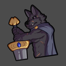abs anthro cape cape_only chin_tuft clothing ears_up facial_tuft fangs fluffy fur grey_body grey_fur holding_object holding_weapon looking_at_viewer looking_back male melee_weapon mostly_nude muscular neck_tuft purple_eyes scar scars_all_over side_view solo sword teeth tuft unimpressed weapon luhrak elden_ring fromsoftware blaidd_(elden_ring) canid canine canis mammal wolf 1:1 absurd_res cel_shading hi_res shaded