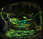 cave feral inside male slime solo tail maliborg mythology dragon mythological_creature mythological_scalie scalie absurd_res hi_res