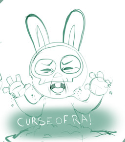 4_fingers anthro bone buckteeth disintegration eyebrows eyes_closed fingers fur male male_anthro open_mouth raised_arms skull skull_head solo spread_fingers teeth text tongue white_text sukk-madikk waketab_(waketab) lagomorph leporid mammal rabbit english_text green_and_white handwritten_text monochrome sketch