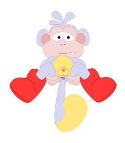 anus balls boots butt clothing flaccid footwear genitals glans humanoid_genitalia humanoid_penis looking_at_viewer male penis presenting presenting_anus presenting_hindquarters shoes simple_background solo spread_legs spreading unknown_artist dora_the_explorer boots_(dora_the_explorer) haplorhine mammal monkey primate