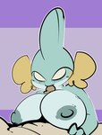 anthro big_breasts blue_body breast_play breasts duo fellatio female freckles huge_breasts male male/female nipples oral penile purple_background romantic romantic_couple sex simple_background sucking_tip titfuck 1upgobbo nintendo pokemon kay_(1upgobbo) tobias_(1upgobbo) generation_3_pokemon generation_5_pokemon mudkip panpour pokemon_(species) 2024 hi_res