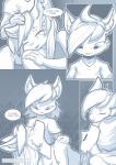 2019 absurd_res anthro blue_and_white brother_(lore) brother_and_sister_(lore) canid canine clothed clothing comic dialogue digital_media_(artwork) duo ear_piercing ear_ring english_text eyebrow_piercing facial_piercing female fox fur hair hi_res imminent_kiss incest_(lore) love male male/female mammal monochrome piercing ratcha rick_(ratcha) rina_(ratcha) ring_piercing romantic sibling_(lore) sister_(lore) text true_love
