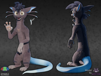3_toes 4_fingers anthro barbel_(anatomy) big_ears blue_tail claws countershading featureless_crotch feet fingers flying fur gesture gloves_(marking) hair looking_at_viewer male markings multiple_angles nude open_mouth pawpads pink_pawpads purple_body purple_fur scales simple_background solo spiky_hair standing tail teeth text toes tongue waving yellow_eyes neonwabbit rasterraccoon mythology flitta flye arthropod beetle dragon dragonfly elateroid firefly hybrid insect kangaroo macropod mammal marsupial mythological_creature mythological_scalie scalie 3d_(artwork) blender_(artwork) digital_media_(artwork) english_text hi_res watermark