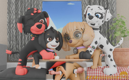 bodily_fluids cum cum_in_vagina cum_inside eyewear female feral genital_fluids genitals glasses group male male/female penetration penis sex vaginal vaginal_penetration young young_feral unknowndata paw_patrol defil_(unknowndata) fan_character lola_(furryofficiel) scorcher_(piratescorcher) sugar_flake_(unknowndata) bird_dog canid canine canis cocker_spaniel domestic_dog hunting_dog mammal spaniel 16:10 3d_(artwork) absurd_res digital_media_(artwork) hi_res widescreen