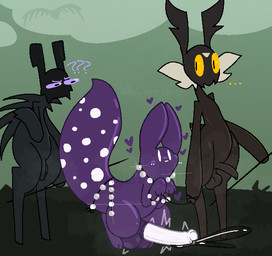 animal_genitalia animal_penis antennae_(anatomy) anthro balls belly big_balls big_penis black_antennae black_body black_fur blush bodily_fluids collar equine_genitalia equine_penis erection feral foreskin fur genital_fluids genitals grass grey_body group heart_symbol holding_melee_weapon holding_object holding_polearm holding_spear holding_weapon leaking_precum male markings melee_weapon motion_lines multicolored_penis paws penis plant polearm precum precum_squirt purple_balls purple_body purple_ears purple_fur purple_penis purple_sclera purple_tail question_mark size_difference small_penis spear spots spotted_body spotted_fur spotted_markings spotted_tail steam submissive submissive_male tail tail_markings thick_thighs trio two_tone_penis two_tone_tail weapon white_body white_eyes white_fur white_penis white_tail yellow_sclera nonbinary_bunny rain_world videocult spearmaster_(rain_world) scavenger_(rain_world) slugcat vulture_(rain_world)