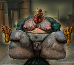 anal anal_oviposition anal_wink anthro anus balls belly_hair big_nipples body_hair bouncing_balls bouncing_belly bouncing_breasts breasts butt_hair chest_hair egg egg_from_ass erect_nipples gaping gaping_anus genitals hairy_legs male moobs nipples obese obese_male overweight overweight_male oviposition pubes solo spread_anus spreading hohohonse avian bird chicken galliform gallus_(genus) phasianid animated hi_res