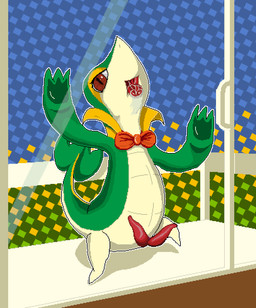 2_penises 3_fingers abstract_background against_surface animal_genitalia animal_penis biped bodily_fluids bow_tie brown_eyes erection feral fingers genital_slit genitals glass green_body green_tail hemipenes male multi_genitalia multi_penis on_glass open_mouth pattern_background penis saliva simple_background solo standing tail tapering_penis thick_tail tongue wide_crotch mothorhead silvas nintendo pokemon generation_5_pokemon pokemon_(species) scalie snivy 2020 digital_media_(artwork) pixel_(artwork)