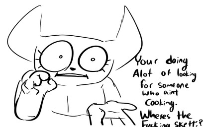 2_horns black_text breasts cleavage clothed clothing eyelashes female gesture hand_gesture horn not_furry outstretched_hand pointing pointing_at_viewer profanity simple_background solo text white_background wide_eyed qwerty_soda crackers_(qwerty_soda) demon 16:10 2020 black_and_white digital_drawing_(artwork) digital_media_(artwork) english_text handwritten_text hi_res monochrome widescreen