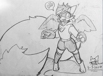 arm_warmers armwear big_tail bottomwear clothing cropped_hoodie digitigrade exclamation_point femboy fishnet_clothing fishnet_legwear fusko_freocer hotpants huge_tail legwear male open_mouth pawpads shorts smile solo spread_legs spread_wings spreading tail wings zorro_foxx mythology canid canine dragon fox hybrid mammal mythological_creature mythological_scalie scalie