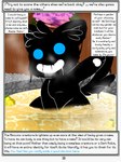 absurd_res afternoon anthro blue_eyes darkling_(rodent_powered) english_text food fruit generation_5_pokemon goo_creature hi_res inside male minccino nintendo plant pokemon pokemon_(species) pokemon_mystery_dungeon raven_(rodent_powered) rodent_powered_(softestpuffss) smile softestpuffss solo spike_chunsoft spring steam tail text water window