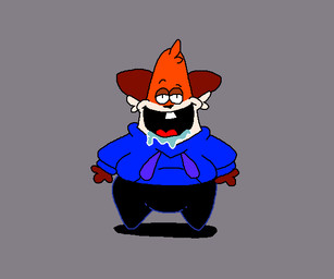 anthro black_bottomwear black_clothing black_eyes black_leggings black_legwear black_nose blue_clothing blue_hoodie blue_topwear bodily_fluids bottomwear brown_body brown_ears brown_fur clothing drooling empty_eyes front_view fur grey_background hair half-closed_eyes hoodie leggings legwear male multicolored_body multicolored_fur narrowed_eyes open_mouth orange_body orange_fur orange_hair saliva simple_background solo standing tan_body tan_fur teeth tongue topwear superiorfox nickelodeon spongebob_squarepants patrick_star soups_(superiorfox) canid canine canis fox mammal red_fox true_fox 2026 6:5 digital_media_(artwork) meme