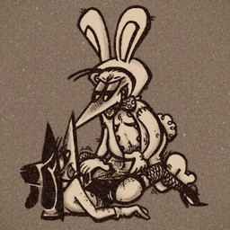 bodily_fluids bunny_costume clothing costume cum cum_drip dripping duo exposed_chest genital_fluids genitals male male/male not_furry penis simple_background smirking_at_another splayed_legs vulva dueling-jester spy_vs_spy black_spy white_spy humanoid 1:1 low_res trans_(lore) trans_man_(lore)