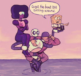 accessory anthro armor blue_eyes buckteeth clothing eyewear facial_hair female freckles gesture glasses group hand_gesture headgear helmet larger_female machine male metallic_body military_uniform necktie outside partially_submerged pointing scratch_mark sea size_difference speech_bubble sponge stranded teeth text uniform water yellow_body whimsickel cartoon_network dreamworks nickelodeon spongebob_squarepants steven_universe team_fortress_2 the_wild_robot valve garnet_(steven_universe) roz_(the_wild_robot) soldier_(team_fortress_2) spongebob_squarepants_(character) aquatic garnet_(gem_species) gem_(species) gem_fusion human humanoid mammal robot sea_sponge crossover english_text hi_res