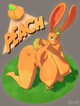 anthro big_breasts big_ears breasts female solo gravvure peach_(gravvure) lagomorph leporid mammal rabbit 3d_(artwork) digital_media_(artwork) hi_res