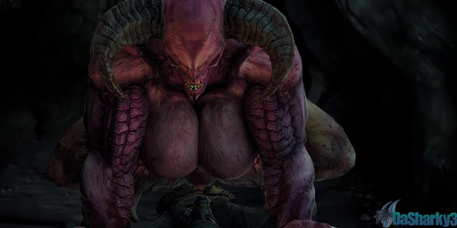 big_breasts breasts cowgirl_position female from_front_position genitals hell horn humanoid_genitalia humanoid_penis looking_at_viewer male on_bottom on_top penetration penile penile_penetration penis penis_in_vagina sex teeth vaginal vaginal_penetration conditional_dnp dasharky3d blender_cycles doom_(series) id_software microsoft baron_of_hell demon human humanoid mammal monster 3d_(artwork) 3d_animation animated blender_(artwork) digital_media_(artwork) hi_res no_sound short_playtime webm