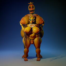 anthro areola balls beak big_breasts breasts butt duo female fingers genitals gynomorph gynomorph/female huge_breasts intersex intersex/female kneeling looking_at_viewer machine nipples non-mammal_balls non-mammal_nipples nude overweight overweight_anthro overweight_gynomorph overweight_intersex penis tongue vulva lil'goober octal_(modeler) five_nights_at_freddy's five_nights_at_freddy's_2 scottgames toy_chica_(fnaf) withered_chica_(fnaf) animatronic avian bird chicken galliform mammal phasianid robot 1:1 2025 3d_(artwork) blender_(artwork) digital_media_(artwork) hi_res huge_filesize
