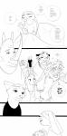 2016 absurd_res anthro bandage black_and_white canid canine canis clothed clothing comic dialogue disney english_text felid female fox group hi_res inter_schminter judy_hopps lagomorph leporid lion male mammal monochrome nick_wilde pantherine rabbit red_fox rhinoceros speech_bubble spintherella text tiger true_fox wolf zootopia